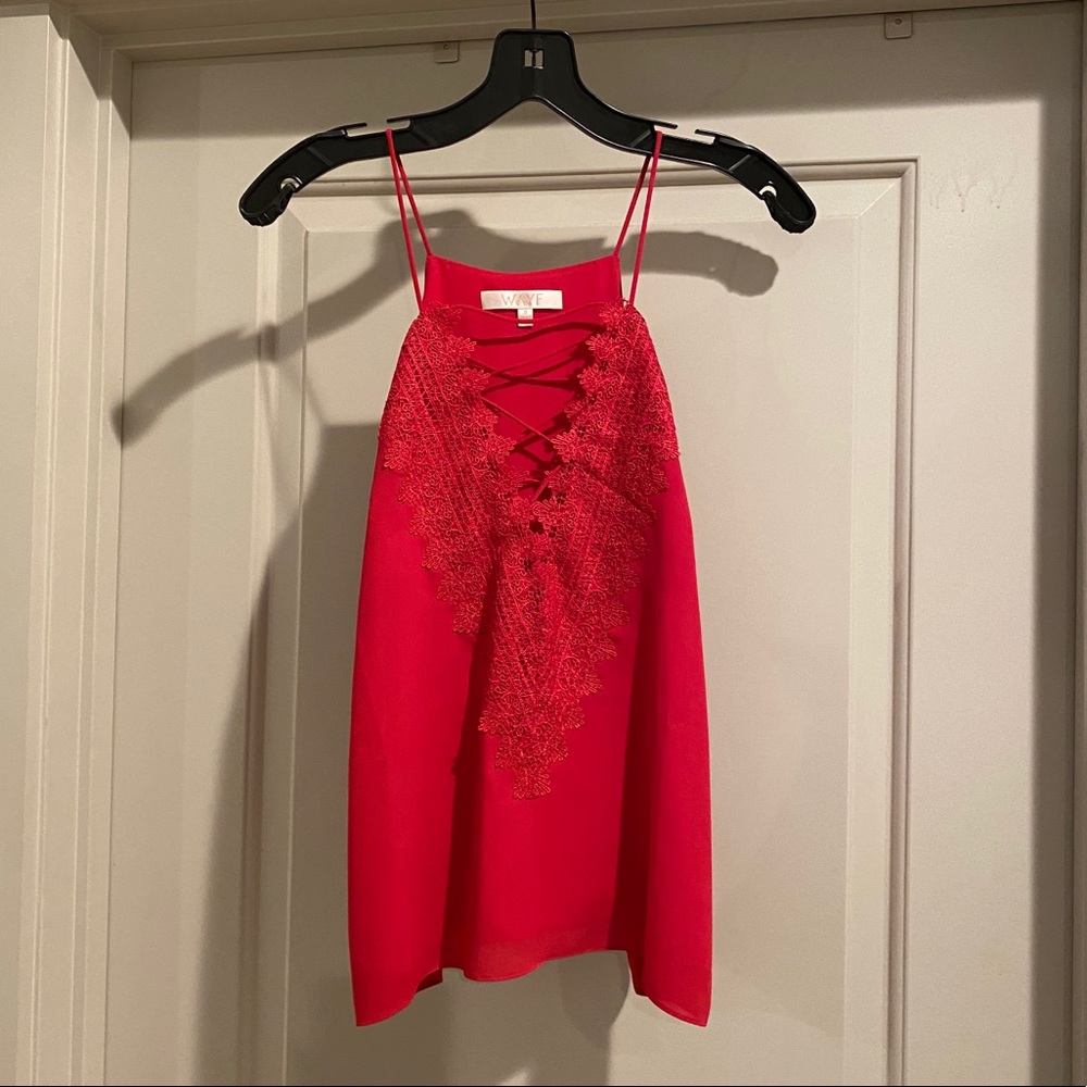 NWOT Wayf Lace Up Tank Top
